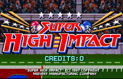 Super High Impact (rev LA1 09-30-91) Title Screen
